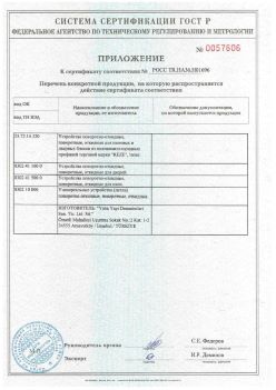 2011.11.23 Саяногорск - Приложение к сертификату Устройства поворотно-откидные, поворотные, откидные. ГОСТ 30777-2012
